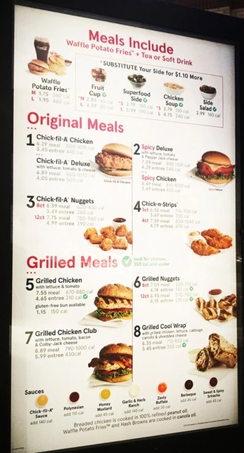 Chick-fil-a-Famous-items-menu-price